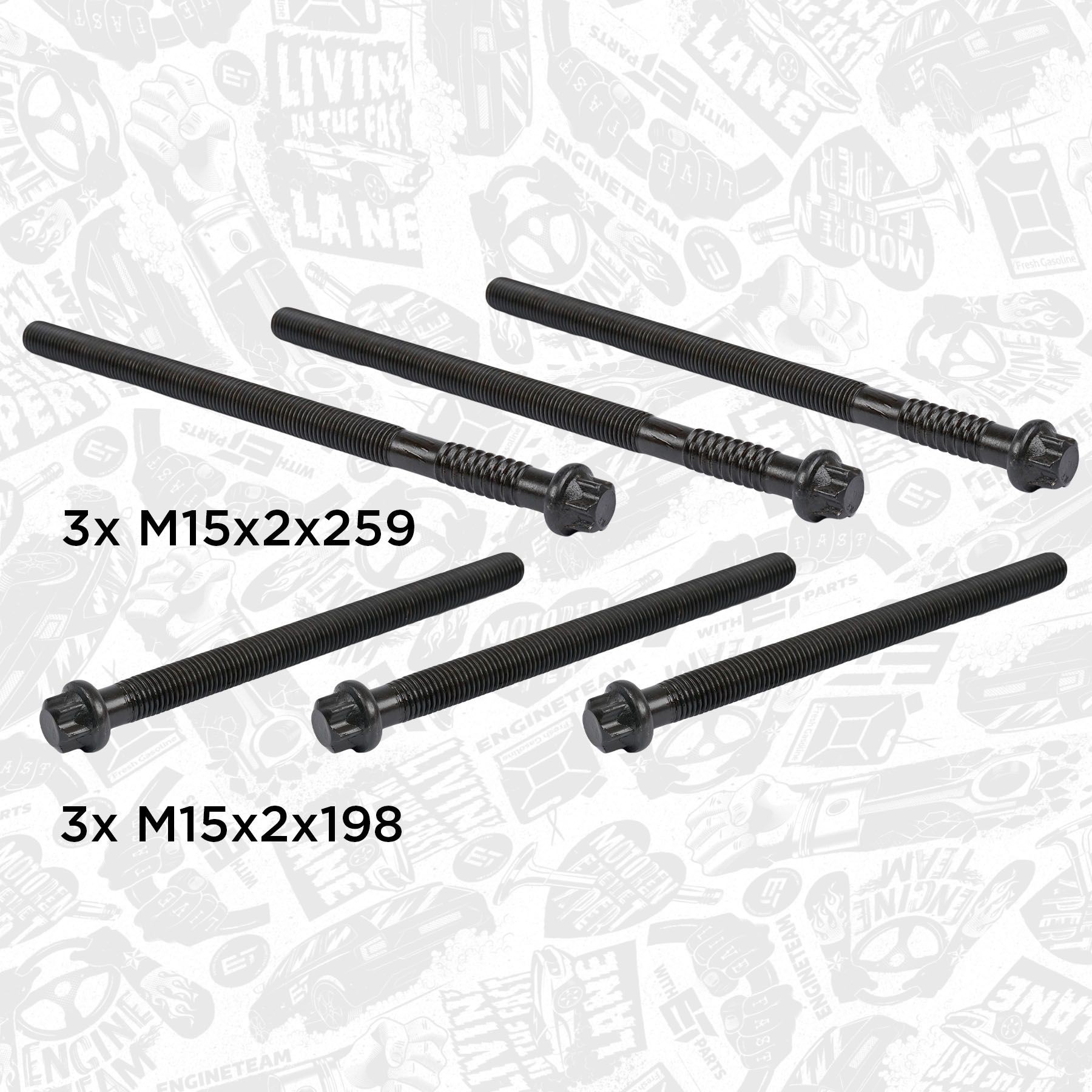 ET ENGINETEAM Kit bulloni testata BS0016 BS0016 Bulloni testata ET ENGINETEAM SKODA FABIA costo