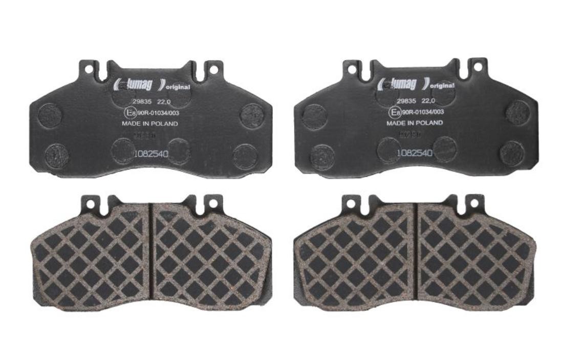 LUMAG Remblokken 29835 00 902 10 Remblokkenset voor schijfrem LUMAG B-Klasse 29835 00 902 10 goedkoop