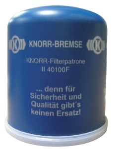 KNORR-BREMSE Õhukuivatuspadrun, suruõhusüsteem II40100F KNORR-BREMSE II40100F Õhukuivatuspadrun, suruõhusüsteem