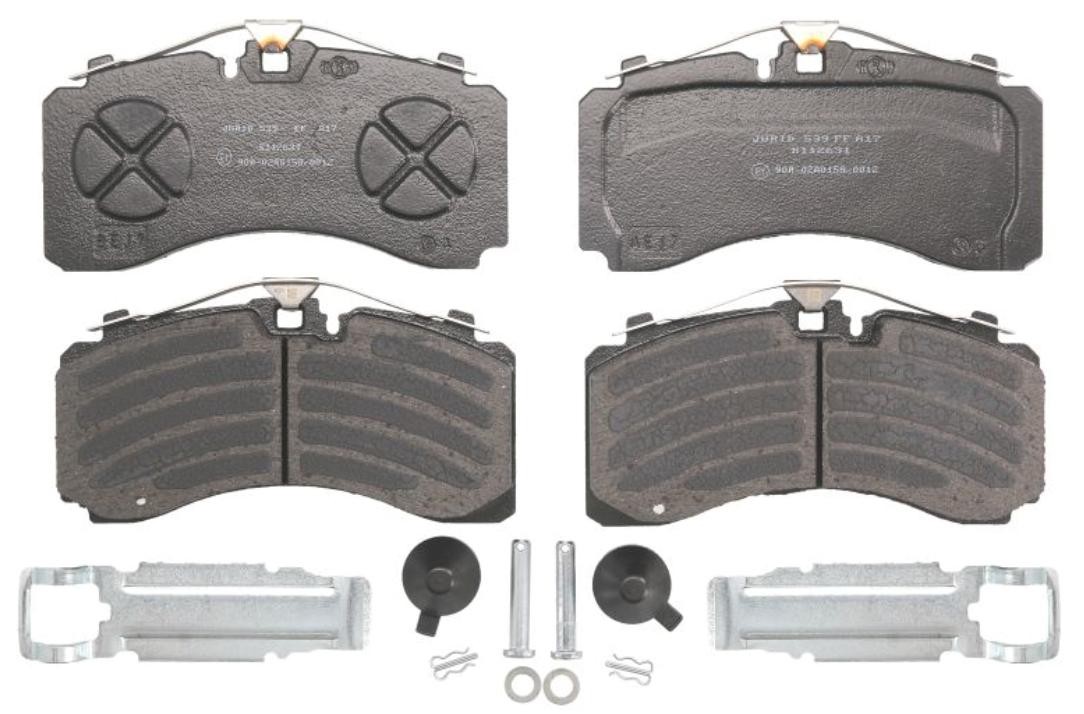 KNORR-BREMSE Bromsbelägg K097533K50 MERCEDES-BENZ bromsklossar KNORR-BREMSE K097533K50