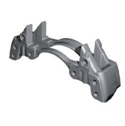 KNORR-BREMSE Suporte, pinça de travão K000026 Suporte de pinças de travão KNORR-BREMSE Alfa Romeo 33 K000026