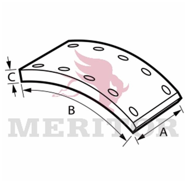 MERITOR Σετ θερμουίτ, ταμπουρόφρενα BLKQ BLKQ Φρένα τυμπάνου MERITOR FIAT PUNTO
