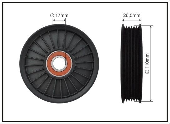 CAFFARO Spännrulle, aggregatrem 500478 CAFFARO 500478 Spännrulle AUDI A3 8v original
