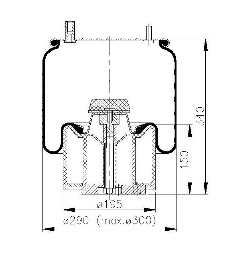 BPW Fole, suspensão pneumática 05.429.43.32.0 Kit suspensão a ar BPW Citroën DS4 05.429.43.32.0