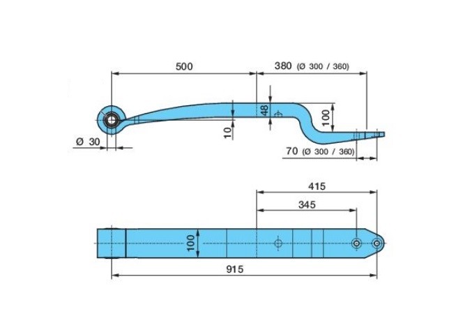 BPW Federpaket 05.082.13.52.0 Federblatt BPW Iveco MASSIF 05.082.13.52.0