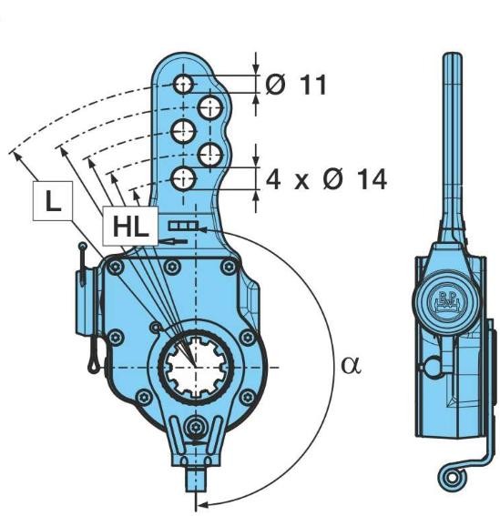 BPW Brake Adjuster 05.574.82.67.3 05.574.82.67.3 BPW adjuster, drum brake for BMW E9