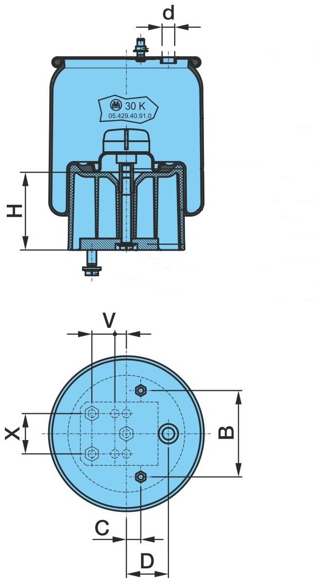 BPW Fole, suspensão pneumática 05.429.43.21.0 05.429.43.21.0 Suspensão a ar CITROËN DS4 BPW