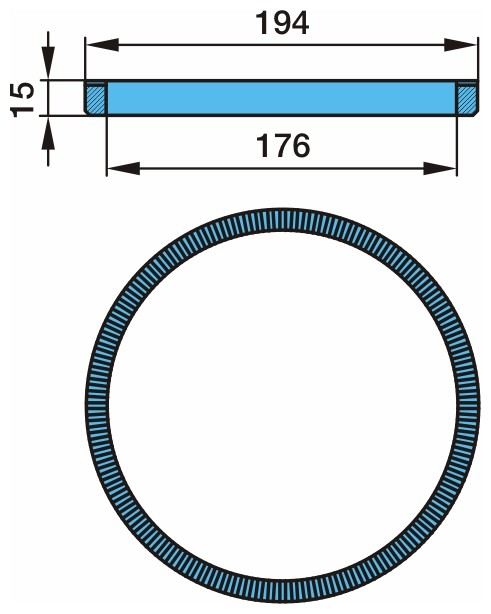 BPW Bague ABS 03.310.08.14.0 Opel ASTRA Capteur de roue BPW 03.310.08.14.0