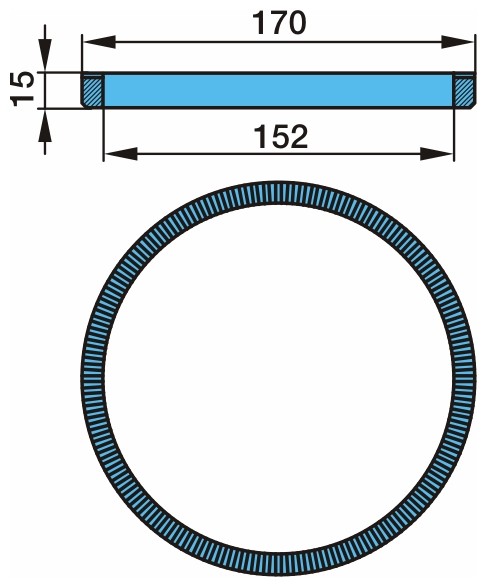 BPW ABS sensor ring 03.310.08.15.0 TOYOTA BPW reluctor ring 03.310.08.15.0