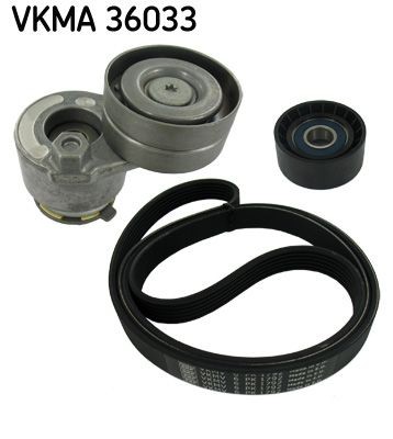 SKF Ķīļrievu siksnu komplekts VKMA 36033 Ķīļrievu siksnu komplekts Renault JD VKMA 36033 SKF