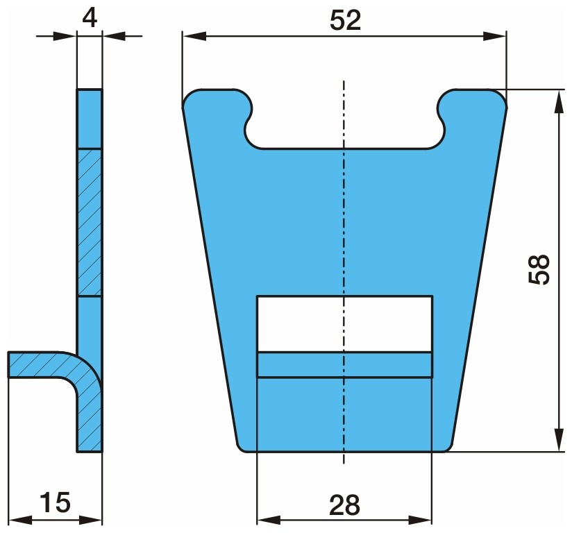 BPW Retaining Plate, brake shoe pins 03.167.23.02.0 03.167.23.02.0 BPW brake shoe fitting kit SUZUKI