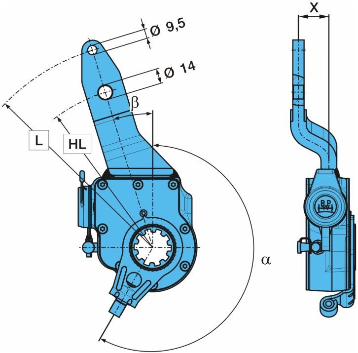 BPW Remhefboom, remsysteem 05.174.89.35.3 Kia CEE'D Regulateur, trommelrem BPW 05.174.89.35.3