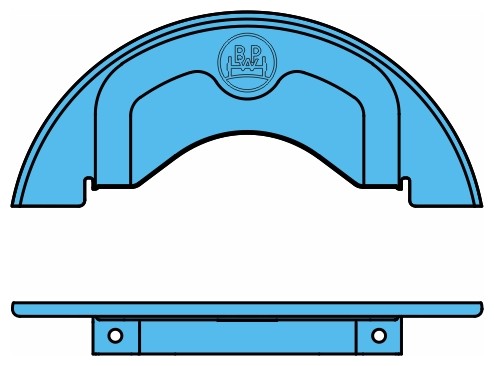 BPW Tôle de recouvrement, tambour de frein 03.010.91.74.0 Subaru TRIBECA Tambour de frein BPW 03.010.91.74.0