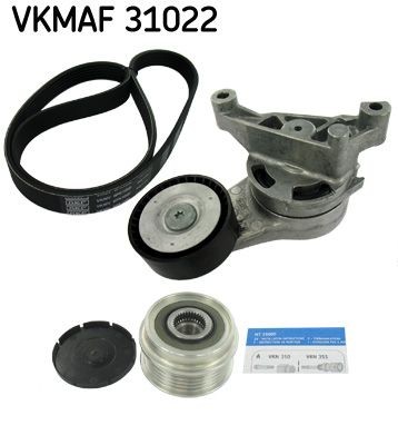 Ozubený klinový remeň - Sada SKF VKMAF 31022 SKF VKMAF 31022: Sada klinového rebrovaného remena Volkswagen TOURAN 2004