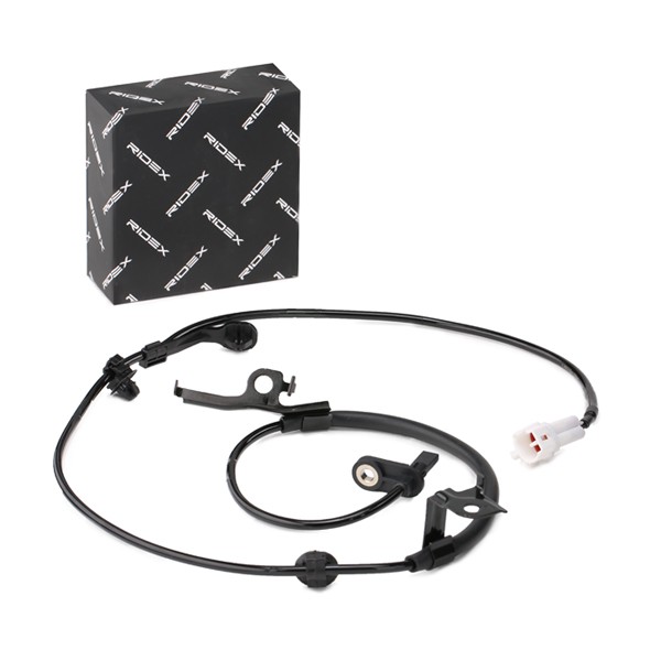 RIDEX ABS-anturi 412W0608 ABS-anturi RIDEX Etuakseli, vasen, Autoihin, joissa ABS, aktiivisensori, 2-napaa, 1110mm, 1200mm, 12V