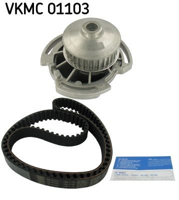 SKF Bomba de água + kit de correia dentada VKMC 01103 SKF VKMC 01103 Bomba de água + kit de distribuição VW Polo 86c a um preço acessível