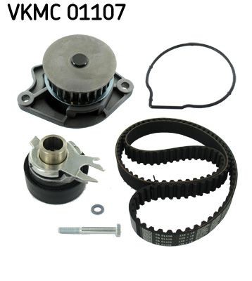 SKF Kit cinghia distribuzione, pompa acqua VKMC 01107 SKF VKMC 01107 Kit distribuzione con pompa acqua VW Polo Variant prezzo