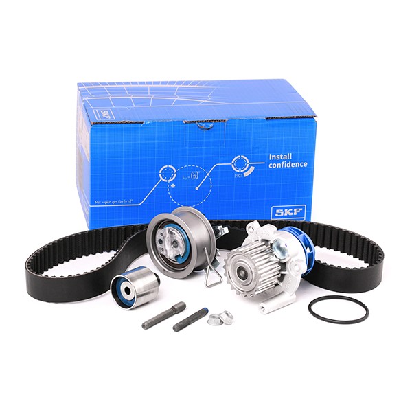 SKF Kit cinghia distribuzione, pompa acqua VKMC 01250-2 SKF VKMC 01250-2 Kit cinghia distribuzione, pompa acqua RENAULT TRUCKS Mascott Camion pianale / Telaio 120.65 (A00500007) 115 CV 2010