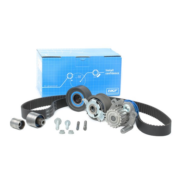 SKF Kit cinghia distribuzione, pompa acqua VKMC 01263-1 SKF VKMC 01263-1 Pompa acqua + kit cinghia distribuzione Volkswagen Passat B3/B4 Van / Station Wagon (315, 3A5) originale prezzo