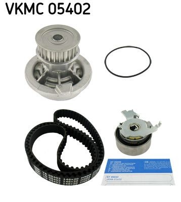 SKF Water pump and timing belt kit VKMC 05402 SKF VKMC 05402 Kadett E Saloon (T85) timing belt kit cost