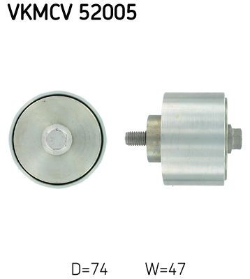 SKF Τροχαλία παρέκκλισης, ιμάντας poly-V VKMCV 52005 VKMCV 52005 Τροχαλια αδρανειας IVECO MASSIF SKF