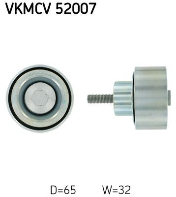 SKF Deflection / Guide Pulley, v-ribbed belt VKMCV 52007 SKF VKMCV 52007 PEUGEOT 3008 guide pulley cost