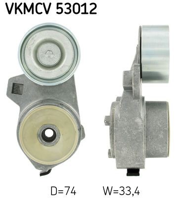 SKF Pingutusrull, soonrihm VKMCV 53012 VKMCV 53012 Pingutusrull SKF VOLVO XC70