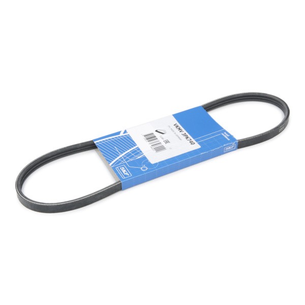 SKF Serpentine belt VKMV 3PK740 SKF VKMV 3PK740 LEXUS GS v-ribbed belt replacement
