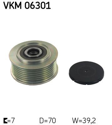 SKF Alternator Freewheel Clutch VKM 06301 SKF VKM 06301 Honda Accord CL7 alternator clutch pulley replacement