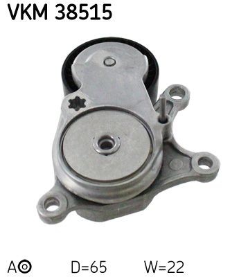 SKF Kiristysrulla, moniurahihna VKM 38515 VKM 38515 SKF Moniurahihnan kiristinrulla MERCEDES-BENZ A-sarja