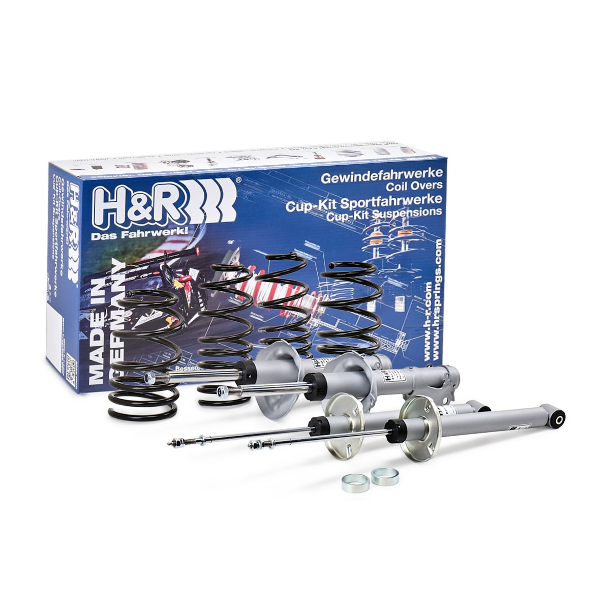 Kit de suspensão, molas / amortecedores H&R 31015-1 H&R 31015-1: Kit de suspensão molas amortecedores Volkswagen TOUAREG 2006