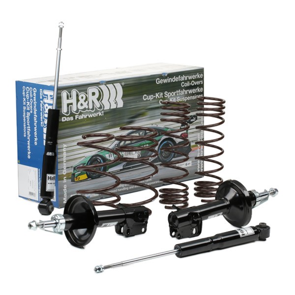 H&R Stoßdämpfer Komplettsatz mit Federn 40540-4 Fahrwerkssatz H&R Tesla MODEL X 40540-4
