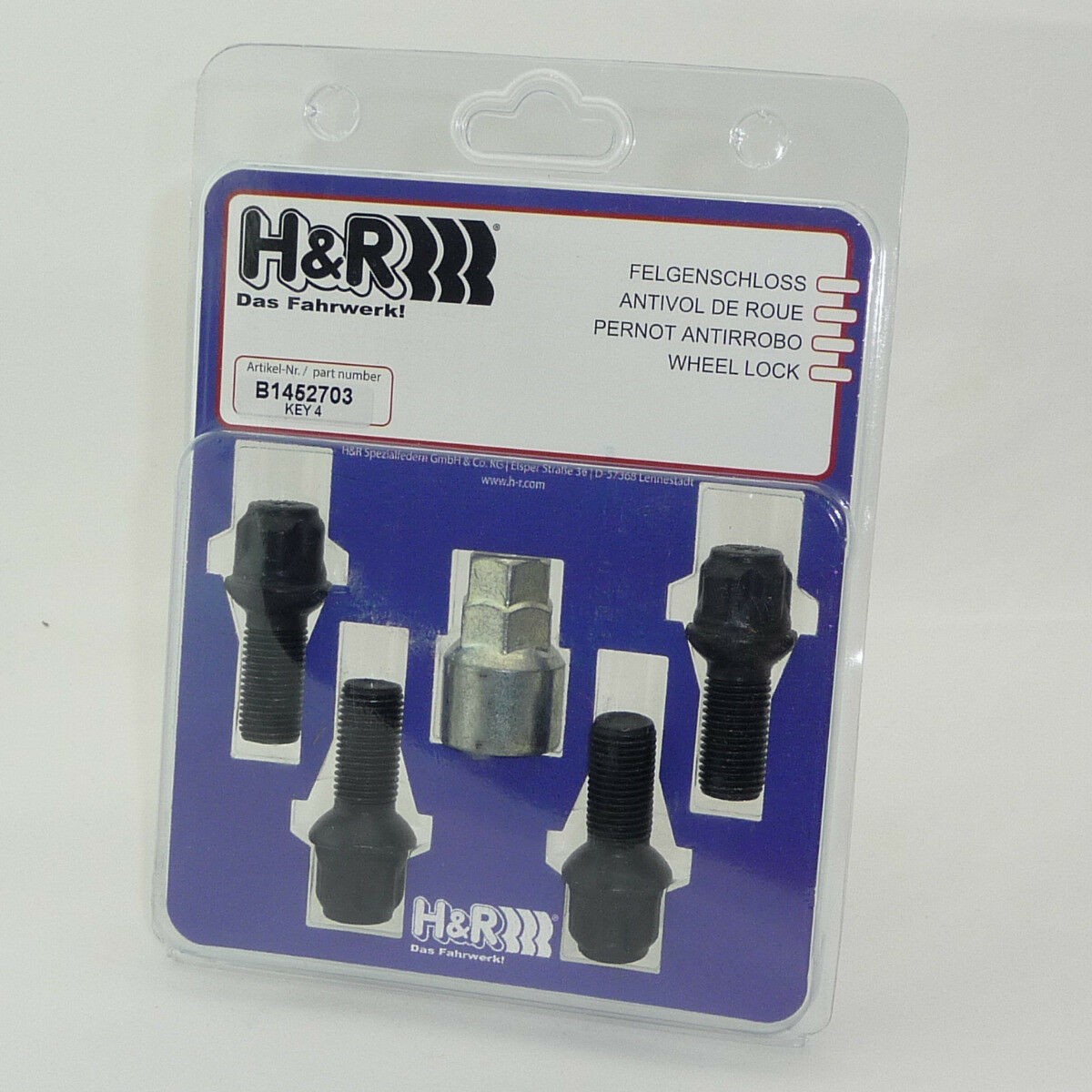 H&R Hjulbult B1452703KEY4 B1452703KEY4 H&R hjulbult HONDA ACCORD