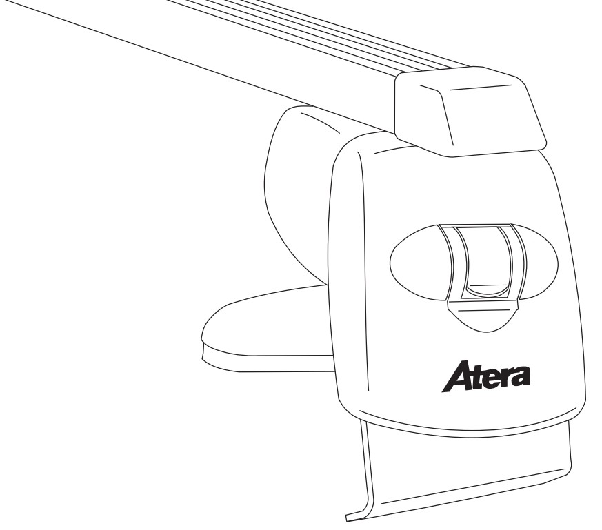 ATERA Barre de toit pour les gouttières, 122 cm, 75 kg, Acier Accessoires 180 Berline : 044309 ATERA SIGNO barre de toit