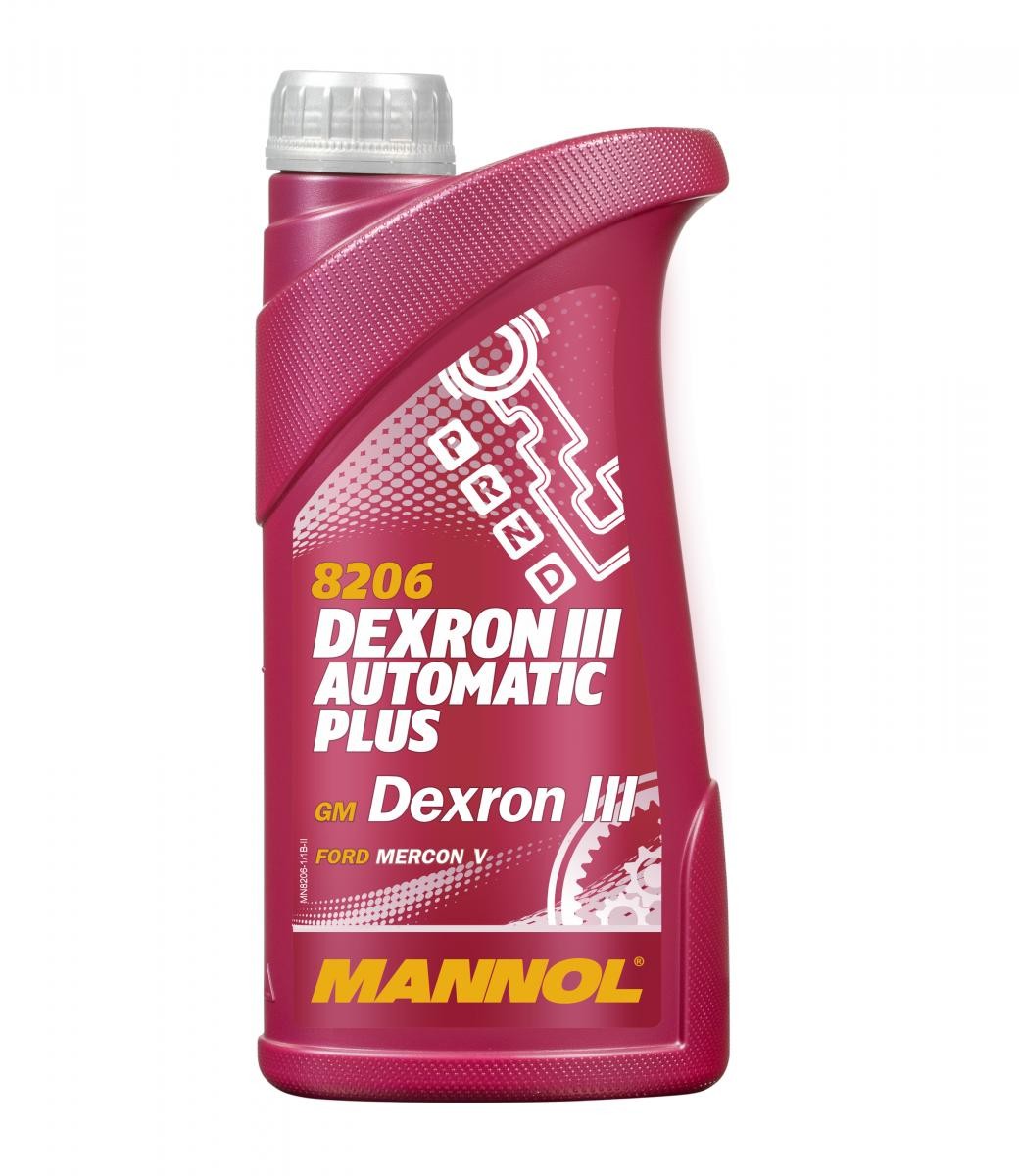 Λάδι αυτόματου κιβωτίου ταχυτήτων MANNOL MN8206-1 MANNOL Dexron III, Automatic Plus MN8206-1: Λάδι κιβωτίου ταχυτήτων Nissan MICRA 2010