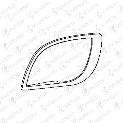 COVIND Tildekning, lyskaster XF6/ 89 XF6/ 89 Tåkelys deksel COVIND PEUGEOT 207