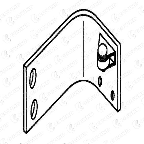 COVIND Deurscharnier 060/ 7 060/ 7 Achterdeuren MITSUBISHI SPACE WAGON COVIND