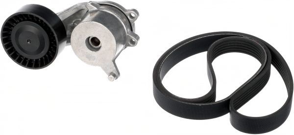 Poly V-riem set GATES K016PK1205XS GATES Micro-V Kit UNIQUE FIT K016PK1205XS: Accessoireriem Toyota AYGO 2014