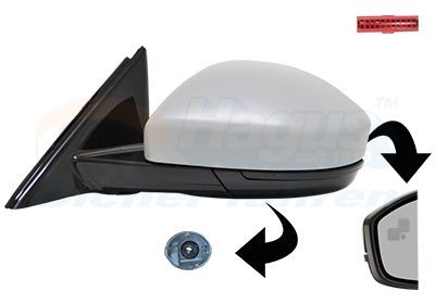 VAN WEZEL Backspegel 0261827 VAN WEZEL 0261827 Backspegel Range Rover Evoque LV original