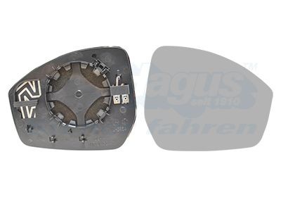 VAN WEZEL Spejlglas, udvendig spejl 0261838 VAN WEZEL 0261838 originale JAGUAR Sidespejle pris
