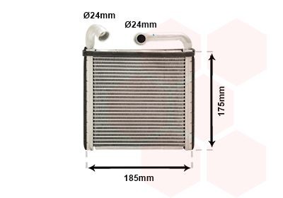 Kachelradiateur, interieurverwarming VAN WEZEL 03016385 VAN WEZEL 03016385 Voorverwarmer interieurverwarming Volkswagen CRAFTER 2024