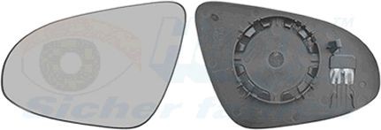 VAN WEZEL Peililasi, ulkopeili 0919837 Citroen C1 2 sivupeilit vasen ja oikea VAN WEZEL 0919837