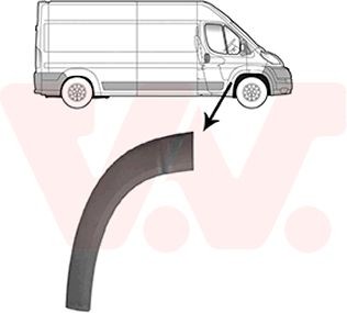 VAN WEZEL Pynte- / beskyttelsesliste, dør 1651404 VAN WEZEL 1651404 124 Sedan (124) Stødlister pris
