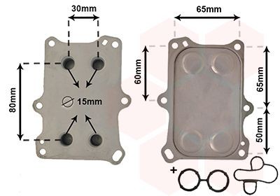 VAN WEZEL Radiatore olio motore 17013706 17013706 Radiatore olio VAN WEZEL SUBARU FORESTER costo