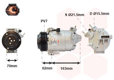 VAN WEZEL AC-kompressor 3301K701 3301K701 VAN WEZEL ac-kompressor NISSAN JUKE