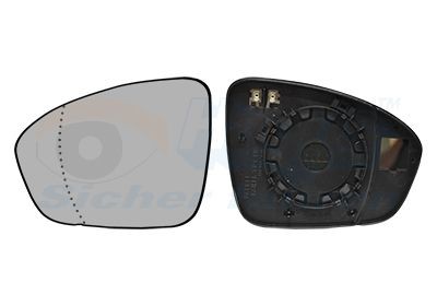 Spiegelglas, buitenspiegel VAN WEZEL 4407837 VAN WEZEL 4407837: Autospiegel Mitsubishi COLT 2019