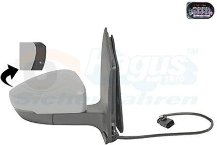 Vonkajżie spätné zrkadlo VAN WEZEL 5702808 VAN WEZEL 5702808 Spätné zrkadlo vpravo a vľavo Volkswagen UP 2017