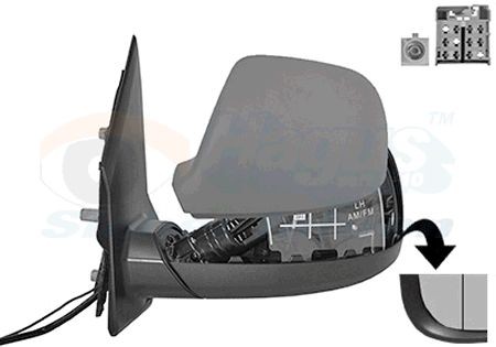 VAN WEZEL Ārējais atpakaļskata spogulis 5791817 VAN WEZEL 5791817 Ārējais atpakaļskata spogulis