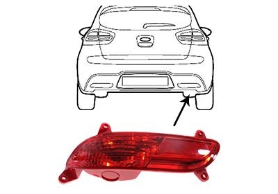 VAN WEZEL Reflector rood 8323940 VAN WEZEL 8323940 Reflector rood