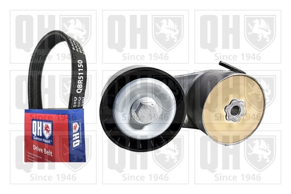 QUINTON HAZELL Poly V-riem set QDK127 QUINTON HAZELL QDK127 Poly v riem set Delta III (844) originele prijs